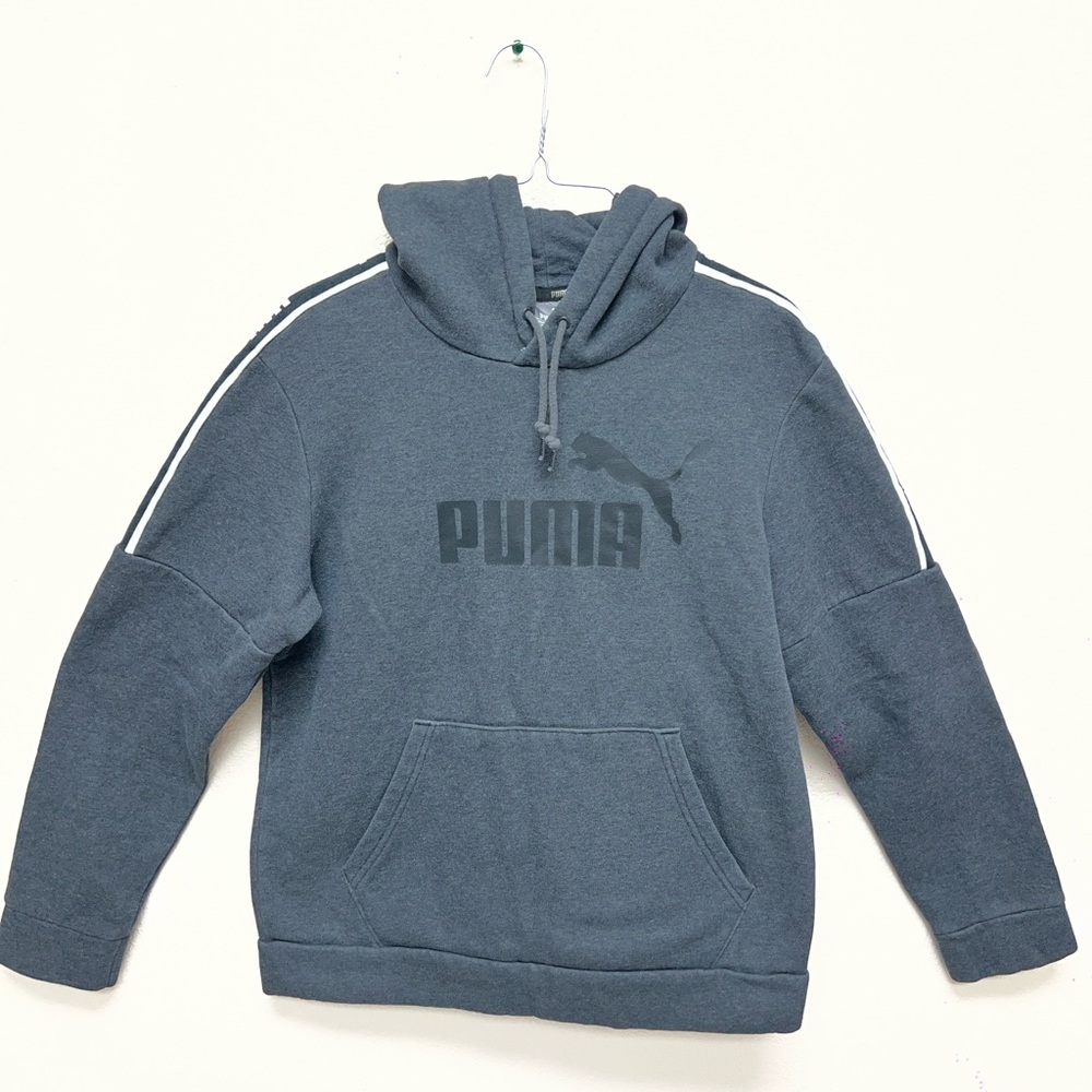 PUMA Men's Gray Hoodie Sweater